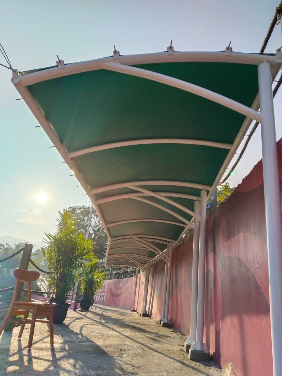 tenda membrane hijau